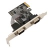 2 Port PCI Express RS232 DB9 Serial Port Card PCIe