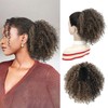 Drawstring Curly Ponytail Extensions for Black Women Protein Silk Fiber