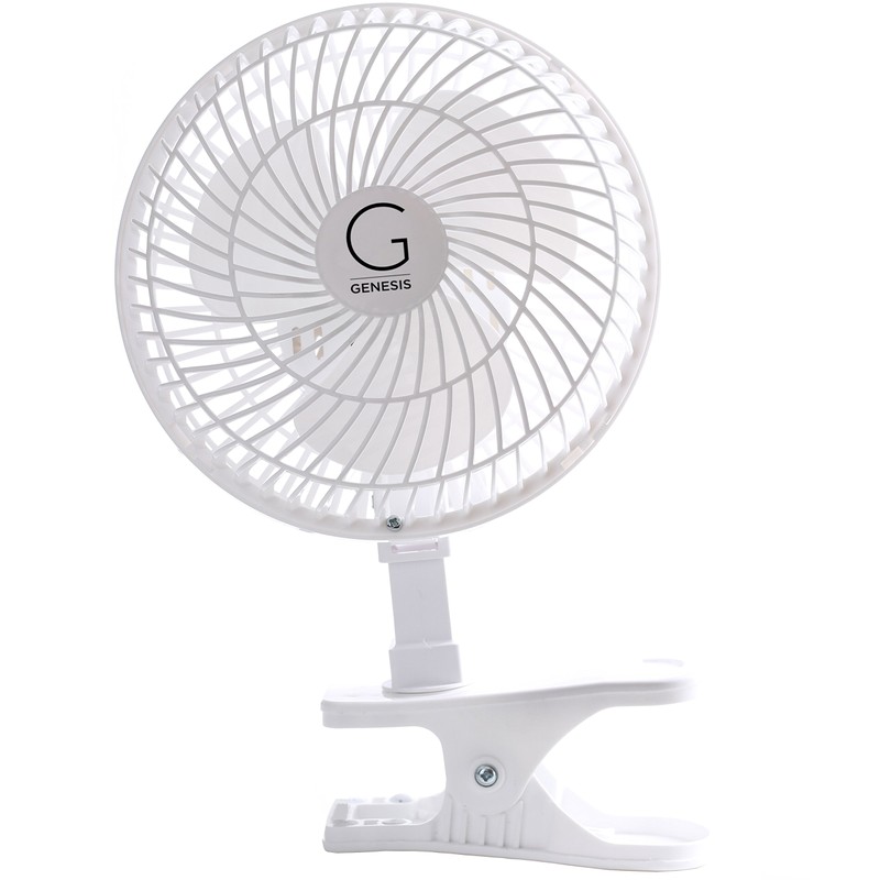 Genesis 6-Inch Clip Convertible Table-Top & Clip Fan Two Quiet