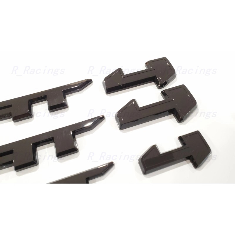 Auto 5PC Grill Door Rear Gloss Black AT4 Sierra OVERLAY