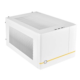 SilverStone Technology SUGO 14, SG14, White, Mini-ITX Cube Chassis, Supports 3 Slot Full Length GPUs/ATX PSU / 240mm AIO, 4 Removable Panels, SST-SG14W