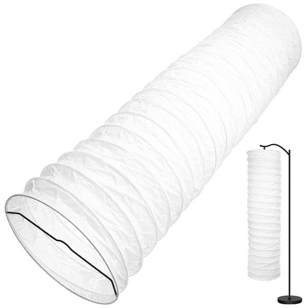 Kichvoe Paper Floor Lamp Shade: Foldable Standing Lampshade for Living