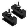 2Pcs Tool Post Holder Turinng Facing Boring Piston Wedge Hardware