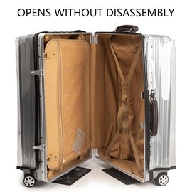 Linpr Transparent PVC Suitcase Protector, No Disassembly Required Clear Luggage Wrap, Waterproof Travel Luggage Protector for Hard Cover Suitcase