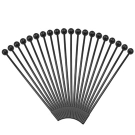 Zorveiio 20Pcs Plastic Glockenspiel Mallets 10.6 Inch Bell Mallets Xylophone Mallets Drum Percussion Sticks for Xylophone Drum Instrument Band, Black