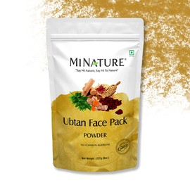 Ubtan Powder by mi nature | Turmeric, Barley, Chickpeas, Neem, sandalwood, Mograflower, Saffron and Rose Petal | DIY Powder |Cruelty & chemical free| Made in India| |227g(8 oz)