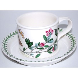 Portmeirion Botanic Garden Breakfast Cup & Saucer Drum Rhododendron