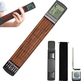Guitar Trainer Guitar Chord Trainer, Pro Guitar Simulator, Portable Mini 6 Fret Guitar Practice Hands Training Tool Chord Traine