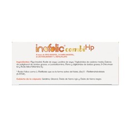 Inofolic Combi Base Myo Inositol Chiro Alfa Lactoalbúmina Metilfolato Cápsulas