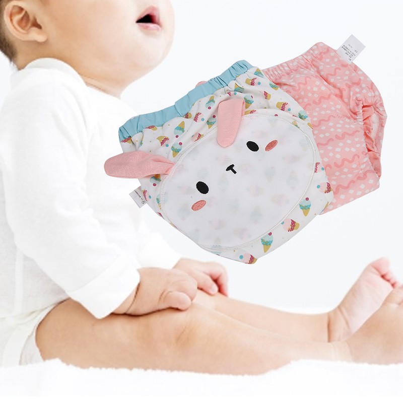 Learning Pants Cartoon Patch Cloth Diapers Baby Toilet Training Washable