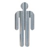 Bathroom People Corrugated Galvanized Metal Sign (24 Inch, MALE)