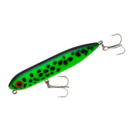 Heddon Zara Spook Topwater Fishing Lure - Legendary Walk-The-Dog Lure, Fluorescent Green Crawdad, Zara Puppy (1/4 oz)