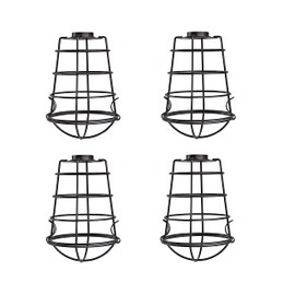 Aspen Creative 21064-05-4, Oil Rubbed Bronze Shade for Lighting Fixture, Vanity Light, Wall, Pendant Light, Size: 5-5/8" D x 6-1/2" H, Center Hole: 1-5/8", Set of 4