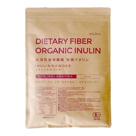 nichie Organic Inulin Water Soluble Dietary Fiber Powder Supplement, 17.6 oz (500 g)