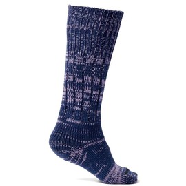 Mongrel Socks Pure Merino Wool Socks - Navy Pink, Small