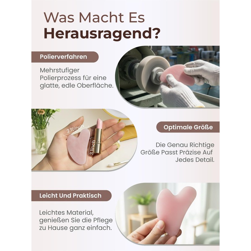 Gua Sha Gesichtswerkzeuge, Guasha Werkzeug für Gesicht Akupunkturtherapie Triggerpunkt Behandlung