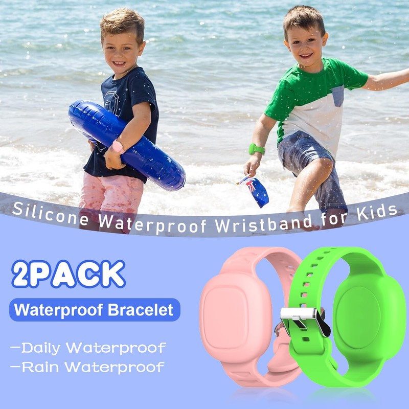 [2 Pack] Kid Bracelet for Tile Mate Waterproof Hidden, Kids