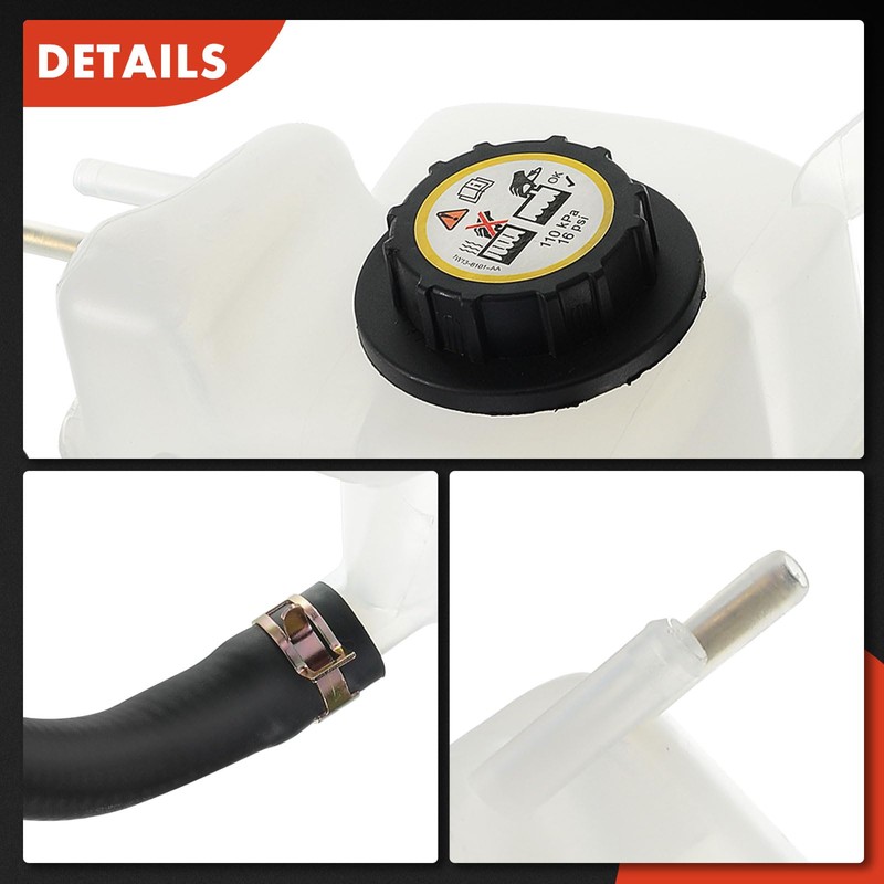 A-Premium Front Side Engine Coolant Overflow Recovery Reservoir Tank [with