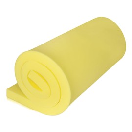 Yellow Foam Board, High-Density Upholstery Foam for Couch Cushion Replacement, Foam Padding for Cushions, Furniture, and DIY Projects, Durable Foam Pad for Chairs, Sofas, and Egg Crate Foam Inserts