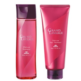 Milbon Grand Linkage Silky Luxe Shampoo 7.8 fl oz (200 ml) + Treatment, 7.1 oz (200 g) Set