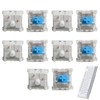 10-Pack Cherry MX Blue (3-Pin) – Clicky Mechanical Switches for