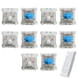 10-Pack Cherry MX Blue (3-Pin) – Clicky Mechanical Switches for Gaming Keyboards – Replacement for MX Blue