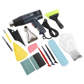 NovelBee Car Vinyl Wrap Tool Kits with Heat Gun,Squeegees,Scraper,Utility Knife and Blades for Film Window Wrapping Tint Installing
