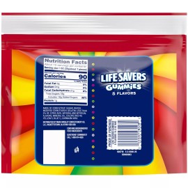 LIFE SAVER LIVER SAVER 5 FLAVOUR FUMMY CANDY SHARING SIZE 14.5oz = PACK OF 3