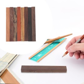 HOODANCOS 8pcs Exotic Wood Pen Blanks Pen DIY Wood Turning Kit Blanks Pen Turning Supplies DIY Crafts, 4.72x0.59x0.39in