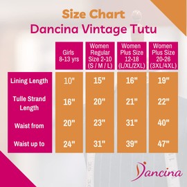 Dancina Big Girls Vintage Petticoat Tulle Tutu Skirt 8-13 yrs Black Green