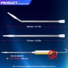 Professional Caulking Gun Nozzle Extensions, Stainless Steel, Straight and Curved