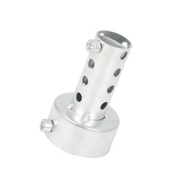 Motoforti Universal Motorcycle Exhaust Pipe Baffle, 48mm, Silver Tone