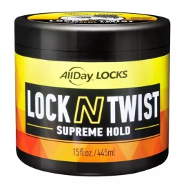 AllDay Locks Lock N Twist Supreme Hold 헤어 젤 15온스 AllDay Locks Lock N Twist Supreme Hold Hair Gel 15oz