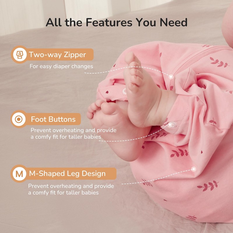 Transition Swaddle Sleep Sack, 3-6 Months, 12-18 lb, Arms In/Out,