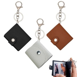 3 Pcs Mini Scrapbook Keychain, Mini Photo Album, Small Custom Leather Memory Photo, Photocard Binder, Mini Cute Key Ring Keychain With Picture Book For Family, Boyfriend, Couples, Dog, Friends
