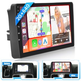 2+64G Android 15 Car Stereo for Dodge Grand Caravan 2011-2020/Chrysler Grand Voyager 2011-2015/Chrysler Town&Country 2011-2016,9 inch IPS Touch Screen Radio, Wireless Carplay Android Auto+Free AHD Cam