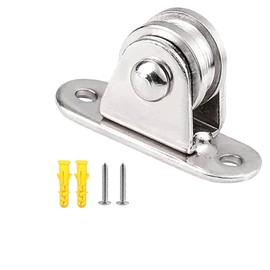 Stainless Steel Pulley Block, Pulley Heavy Duty Fixed Pulley Loaded with 176 lb Rope Material Handles Small Heavy Duty Fixed Pulleys for Moving and DIY Projects Snatch Rigging Blocks 5Pcs