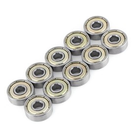 Fasizi 626ZZ Double Deep Groove Ball Bearings 6mm x 19mm x 6mm (Pack of 10)