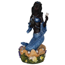 Cannan Orisha Yemaya 11"" Diosa Madre Del Oceano Religion Yoruba Resin Figure, 6310A