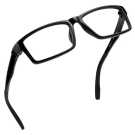 LifeArt Reading Glasses Anti Eyestrain Computer Readers Gaming GlassesTV Glasses Women and Men Anti Glare (Black, 0.50 Magnification)