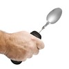 Rehabilitation Advantage Easy Grip Teaspoon with Built-up Handle, Black 3.2