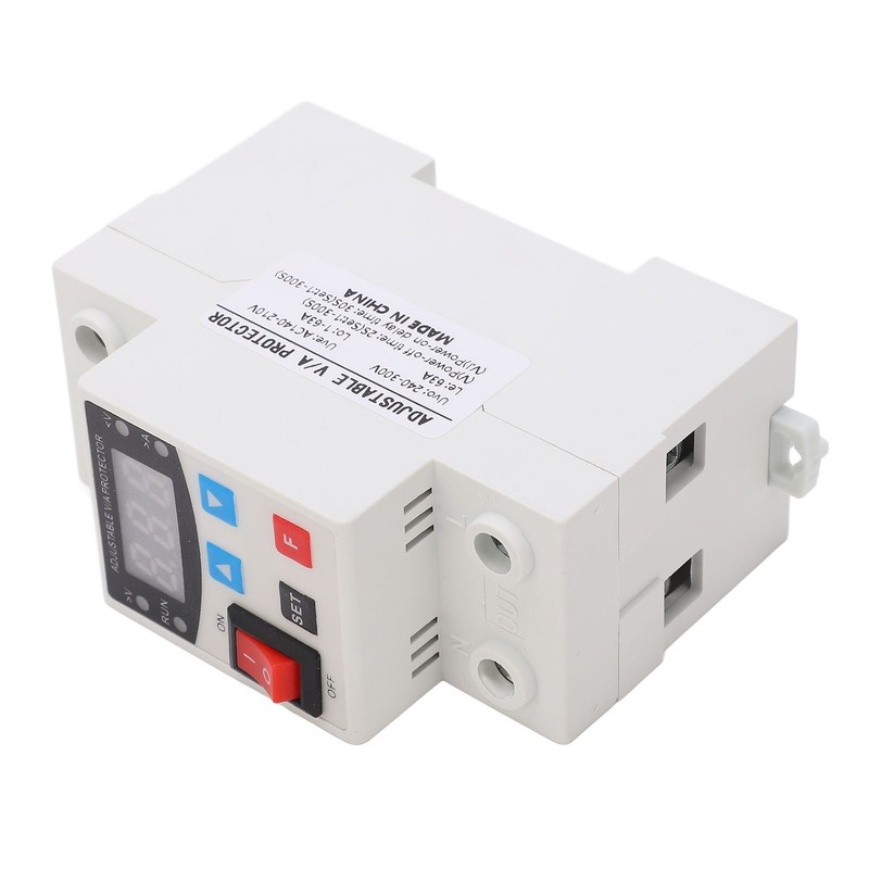 Over Under Voltage Protector Adjustable Digital Display Voltage Current Protective