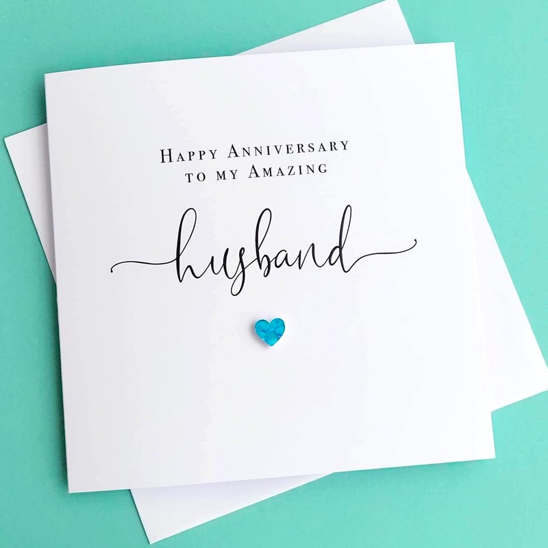 Husband Anniversary Card - Handmade Wedding Anniversary Card for Amazing