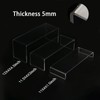Acrylic Display Stand Set, 6 pcs Large Acrylic Risers, Clear