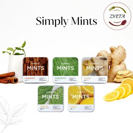 Simply, Mints Variety Pack, Pack of 6 - Cinnamon