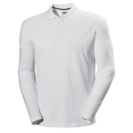 Helly Hansen Men's Crewline Ls Polo, White, M