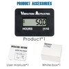 Runleader Digital Mini Vibration Activated Operating Hour Meter with Accelerometer,