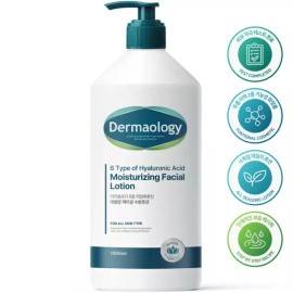 Dermalogy [병풀잎수 20%] 더마올로지 8중 히알루론산 대용량 페이셜 수분 로션 1L 주름개선 미백 기능성 여자 여성 남자 남성 [Centella Asiatica Leaf Water 20%] Dermalogy 8-Hyaluronic Acid Large Capacity Facial Moisturizing Lotion 1L Anti-Aging Whitening Functional for Women and Men