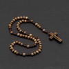 Intercession Small Pocket Size Wood Rosary - Made in Brazil