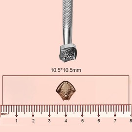 Leather Craft Stamping Tool,Dragon Scale Pattern Leather Craft Stamping Tool with 304 Stainless Steel #310